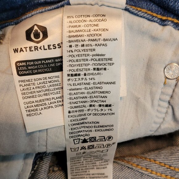 Levi's Jeans Size 31 Wedgie Straight Button Fly High Rise Medium Light Wash - Picture 6 of 13